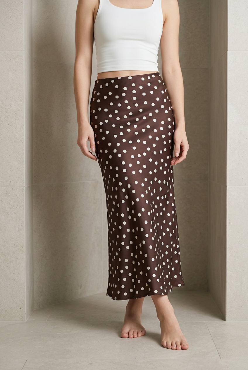 FALDA POLKA DOTS CAFE