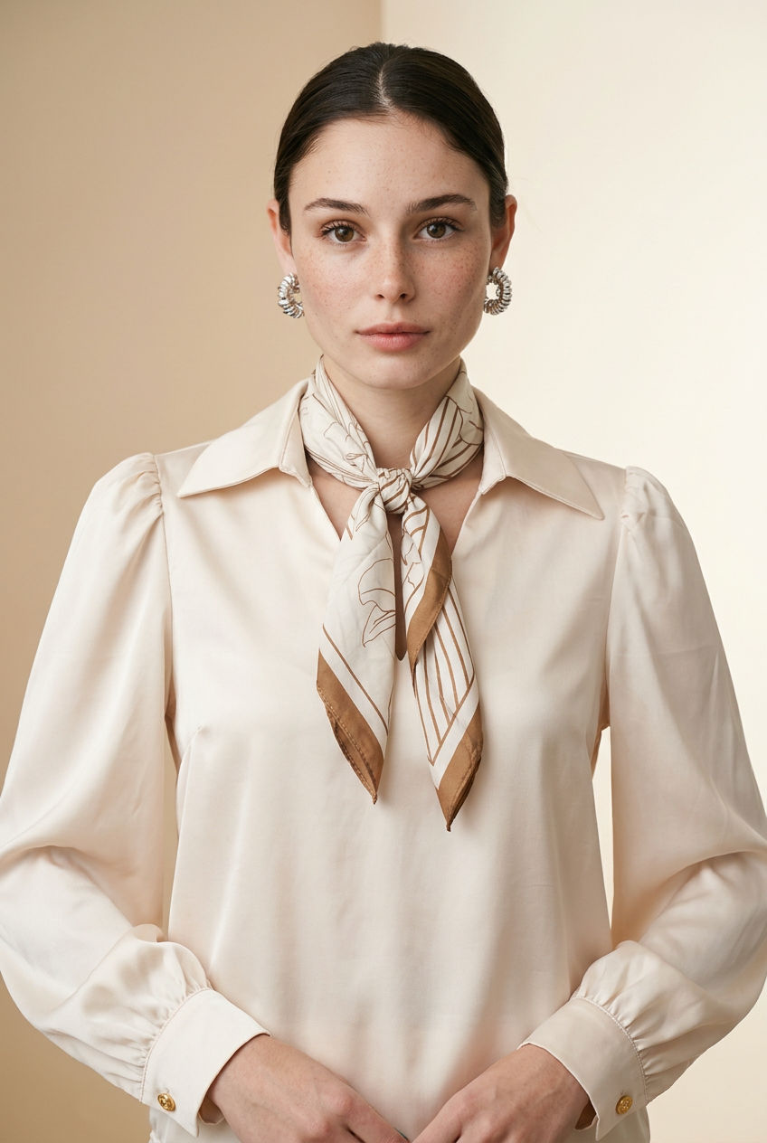 CAMISA SATIN PAÑUELO