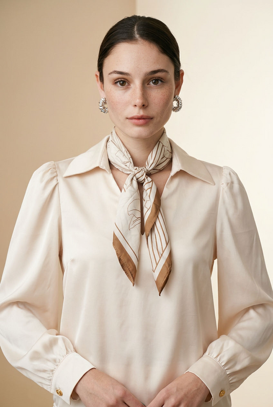 CAMISA SATIN PAÑUELO
