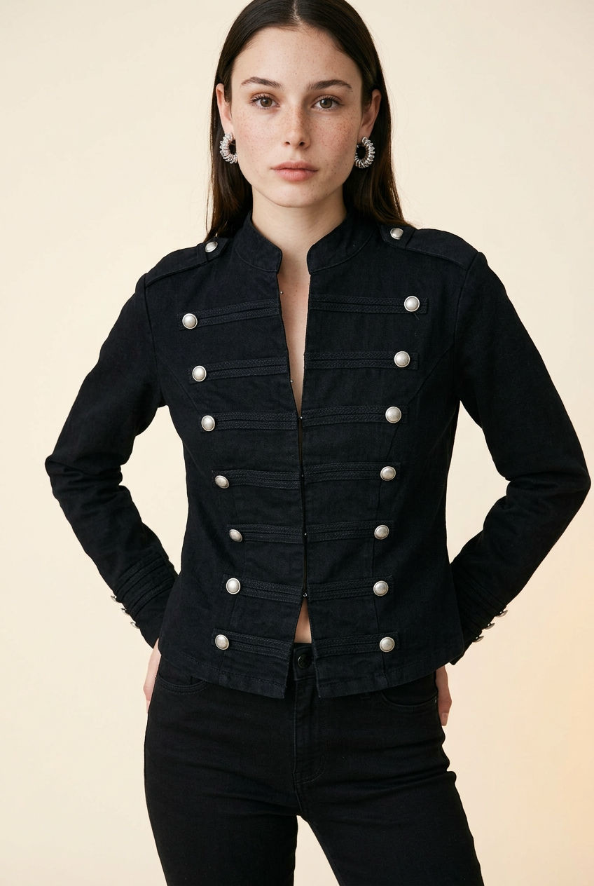 CHAMARRA NAPOLEON MEZCLILLA