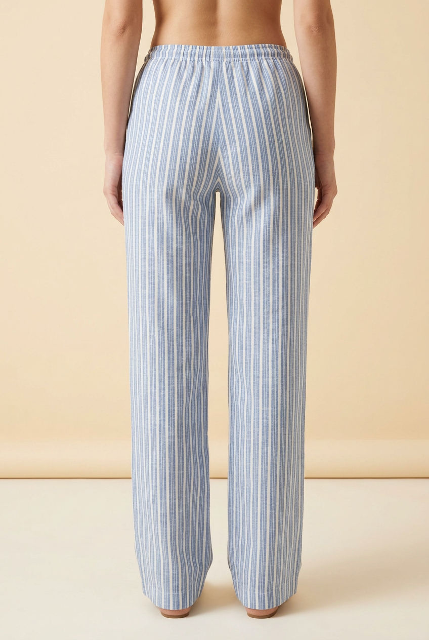 PANTALON RAYAS AZUL Y VERDE