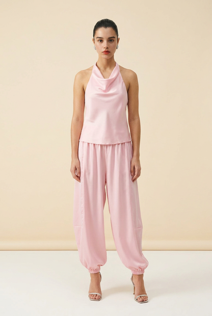 SET BABY PINK SATINADO