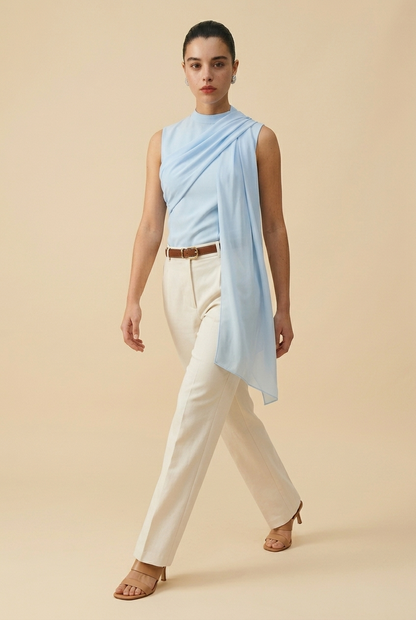 BLUSA LAZO AZUL Y ROJA