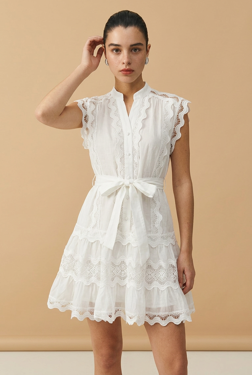 VESTIDO BLANCO CORTO