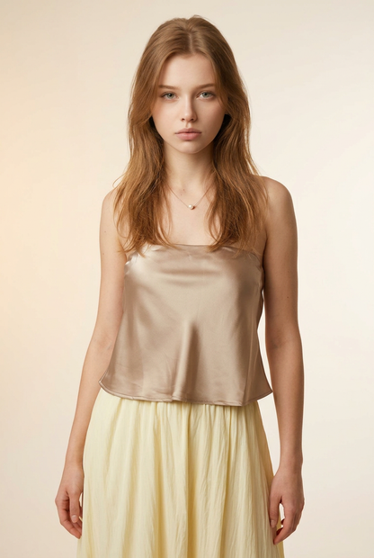 TOP STRAPLESS SATINADO VT