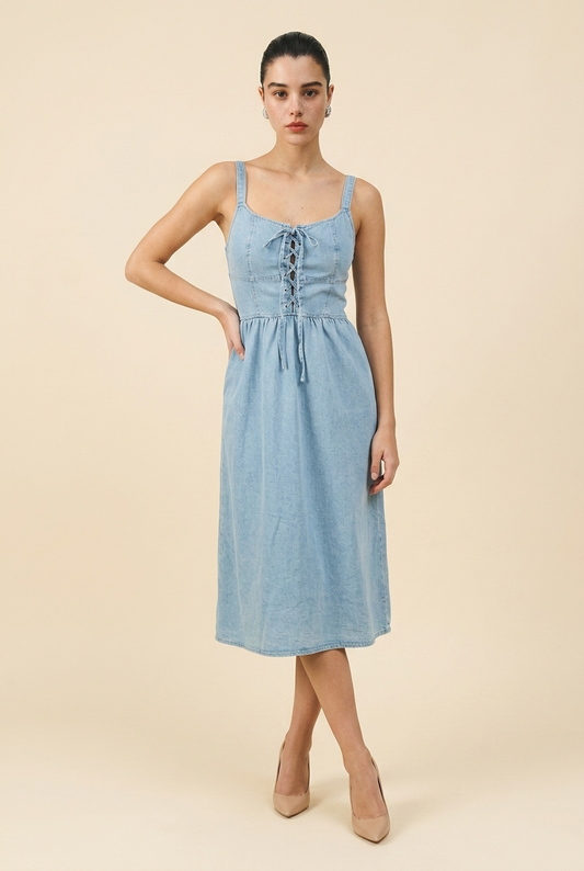 VESTIDO DENIM MIDI