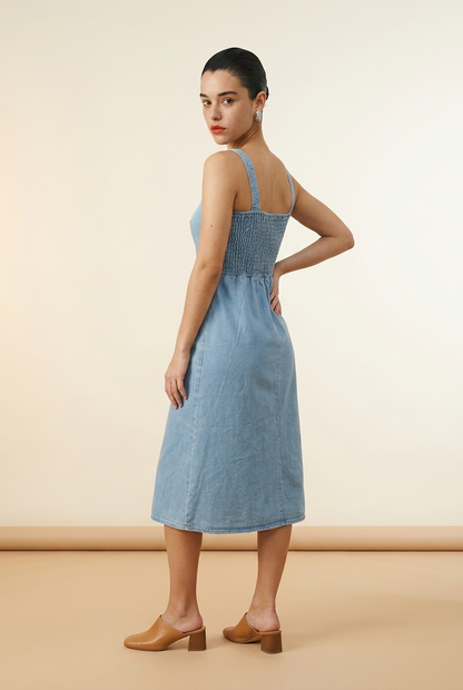 VESTIDO DENIM MIDI