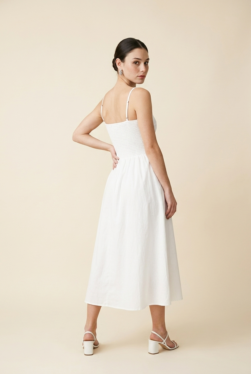 VESTIDO MIDI RESORTE