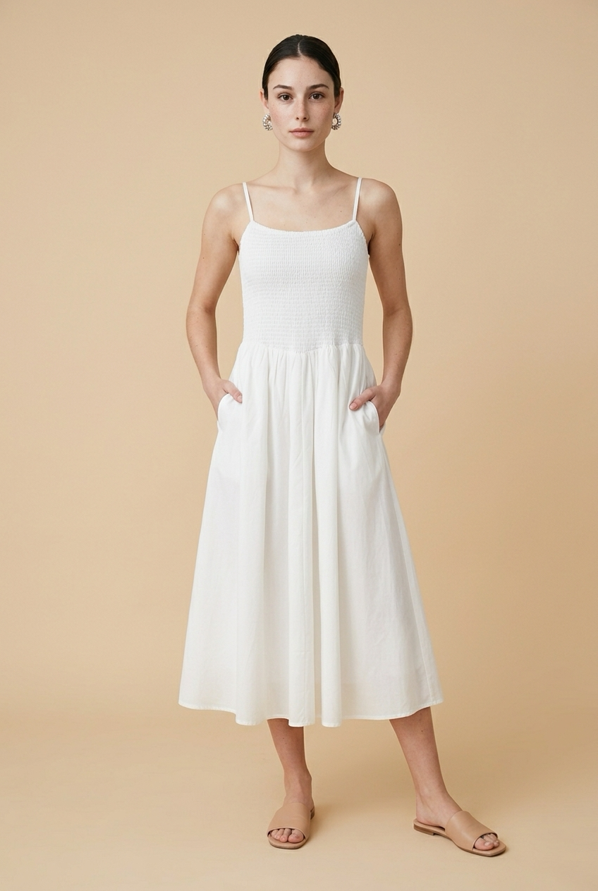 VESTIDO MIDI RESORTE