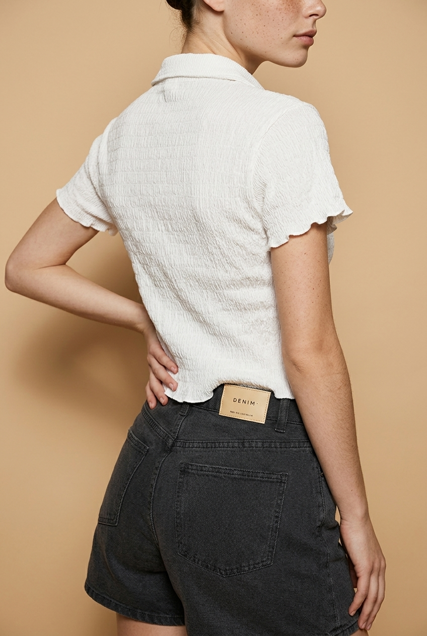 SHORT GRIS Y DENIM