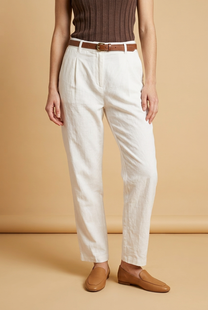 PANTALON LINO CON CINTO