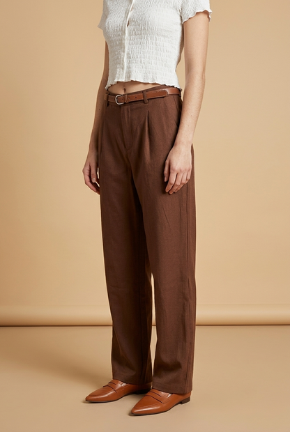 PANTALON LINO CON CINTO