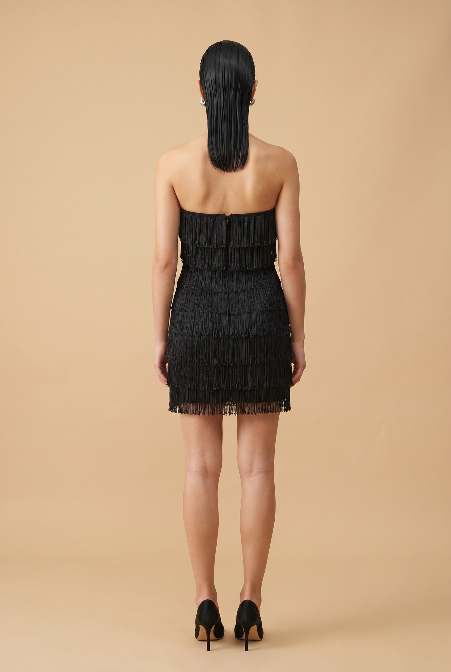 VESTIDO CORTO FLECOS