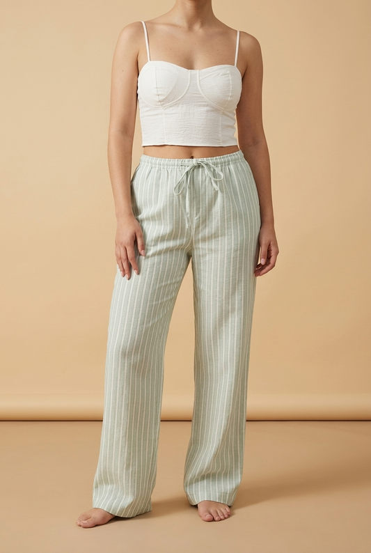 PANTALON RAYAS AZUL Y VERDE