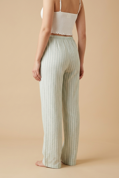 PANTALON RAYAS AZUL Y VERDE