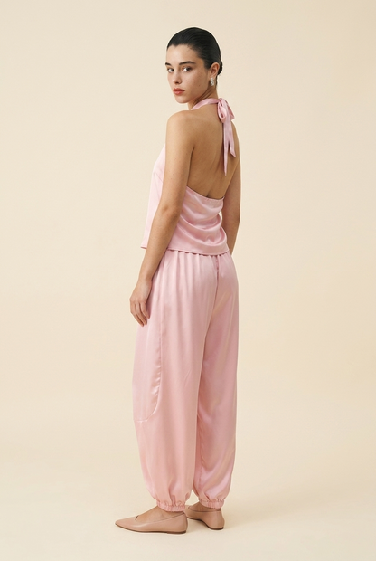 SET BABY PINK SATINADO