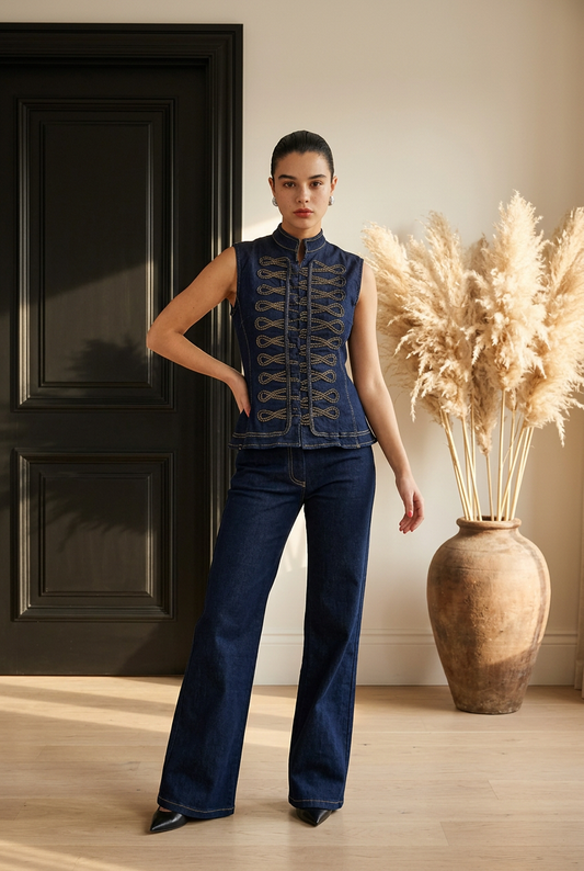 CONJUNTO NAPOLEON DENIM OBSCURO