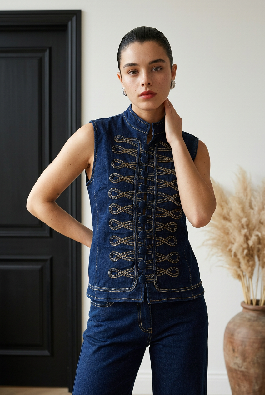 CONJUNTO NAPOLEON DENIM OBSCURO