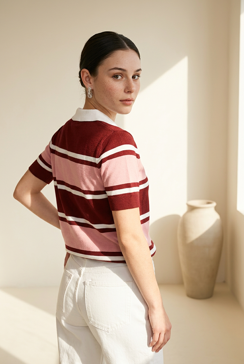 BLUSA TIPO POLO RAYAS