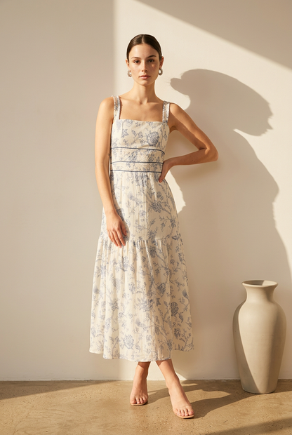 VESTIDO TIRANTES DESTELLOS AZUL