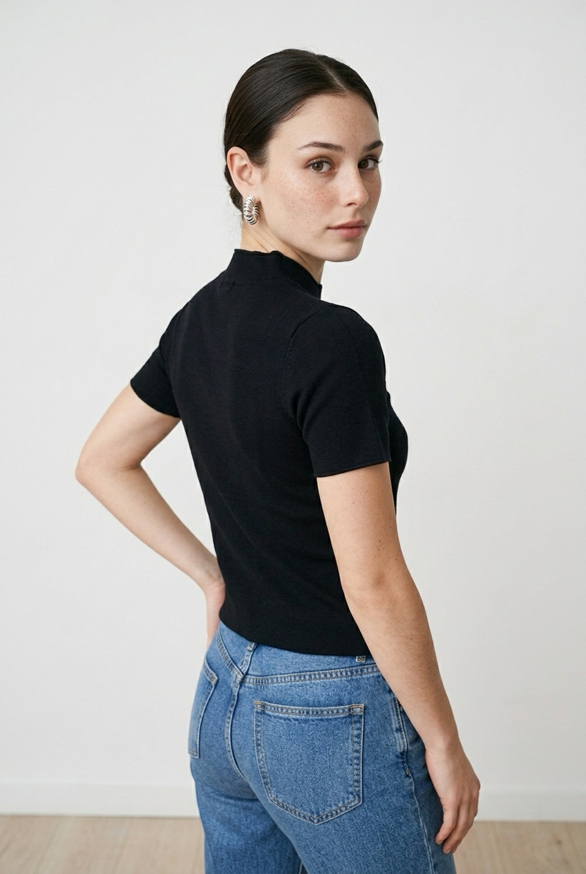 BLUSA MC NEGRA