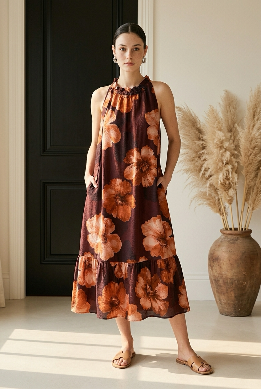 VESTIDO FLORES OTOÑALES