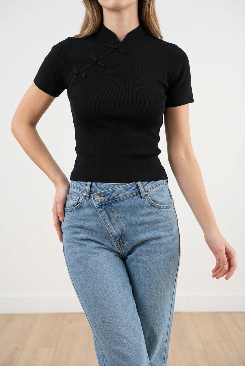 BLUSA MC NEGRA