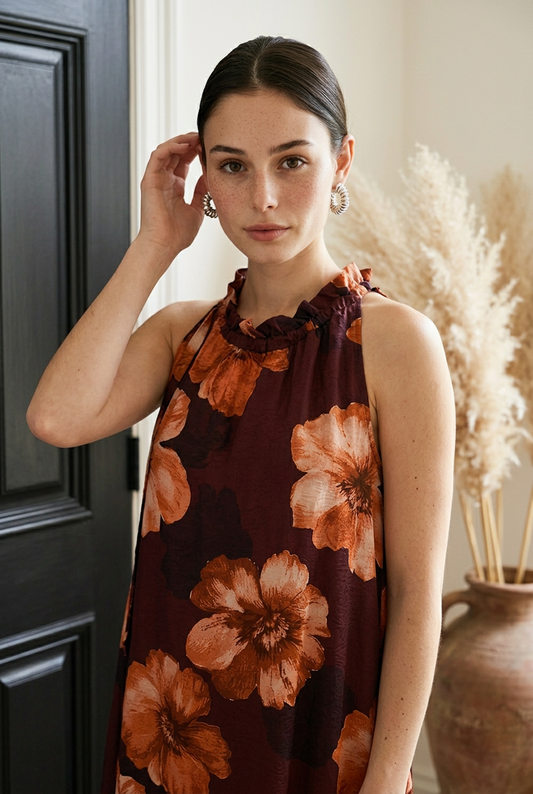 VESTIDO FLORES OTOÑALES