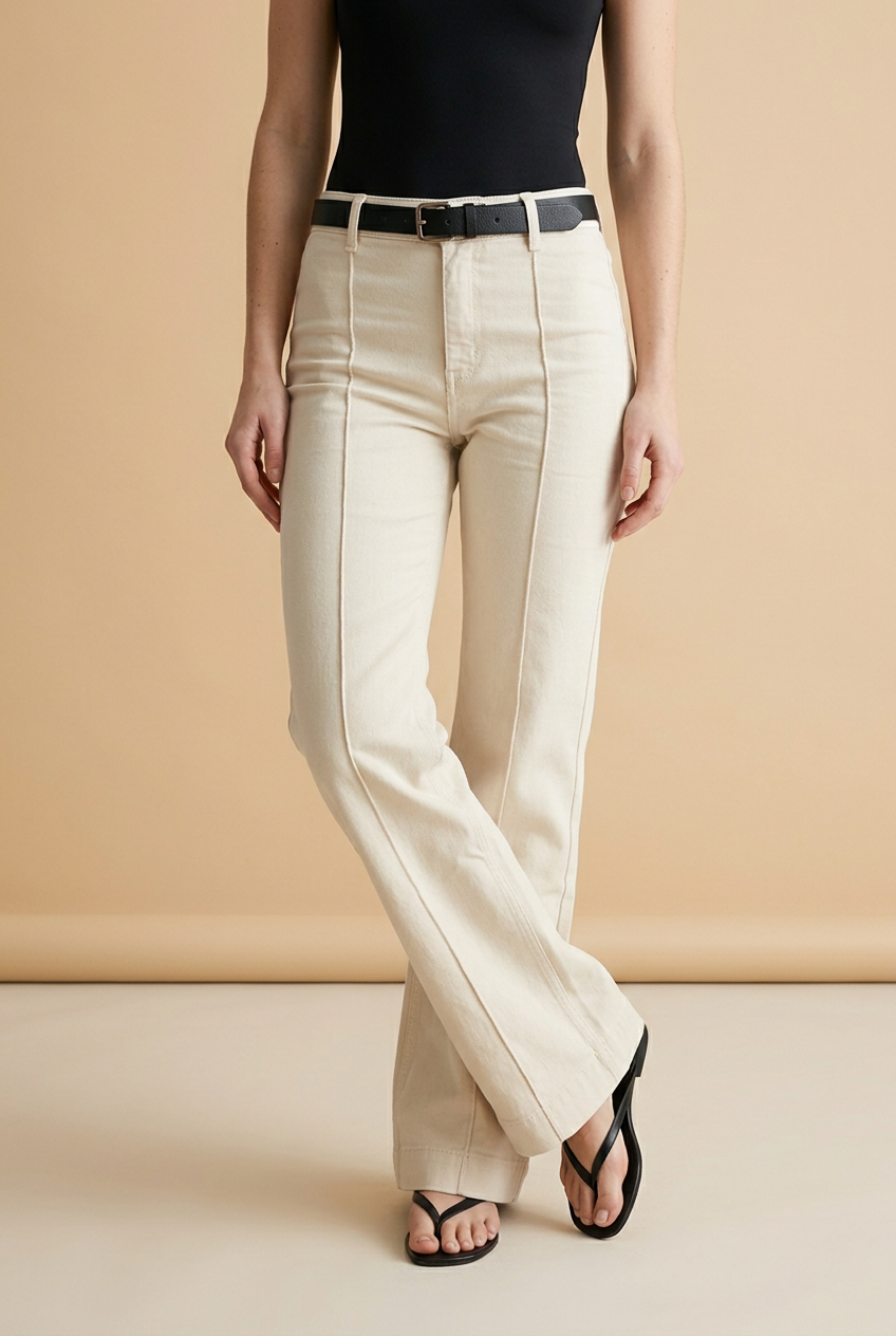 JEANS IVORY CINTO