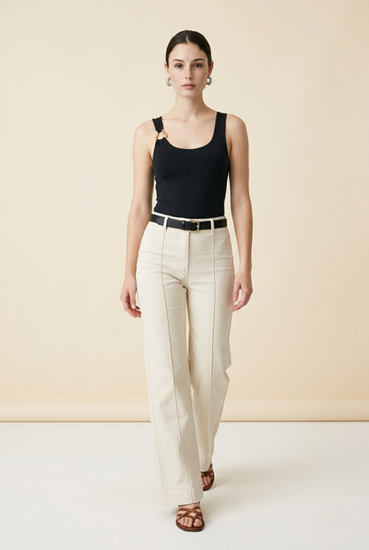 JEANS IVORY CINTO
