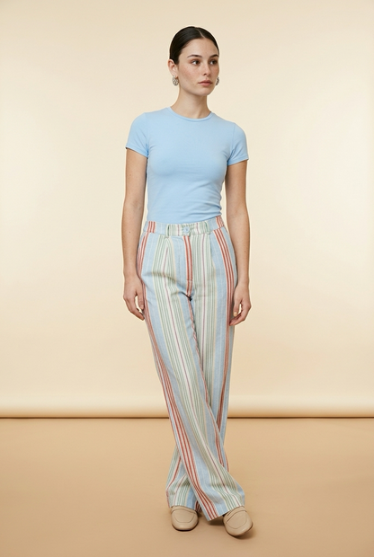 BLUSA BASICA BABY BLUE