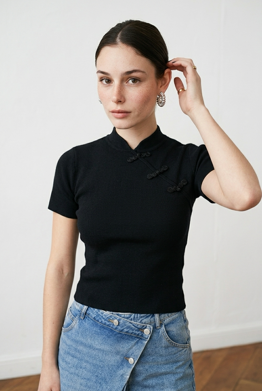 BLUSA MC NEGRA