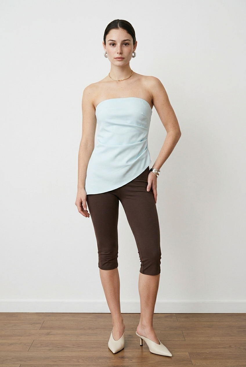 BLUSA STRAPLESS BLANCA