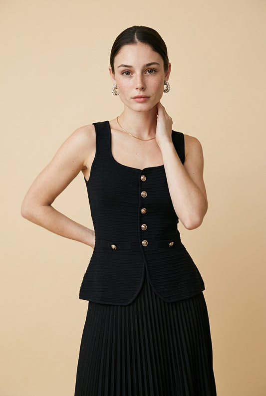 SET FALDA PUNTO NEGRO