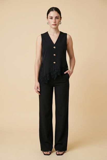 CONJUNTO ENCAJE NEGRO