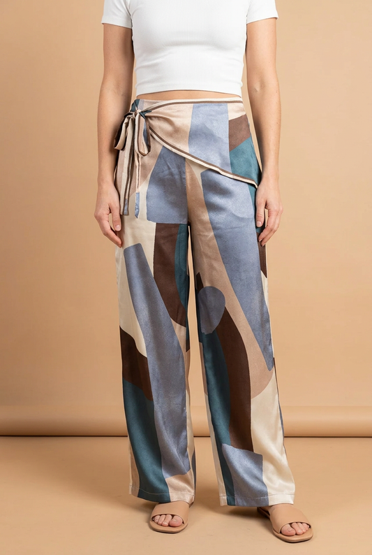 PANTALON MULTICOLOR SATINADO