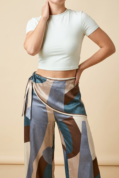 PANTALON MULTICOLOR SATINADO