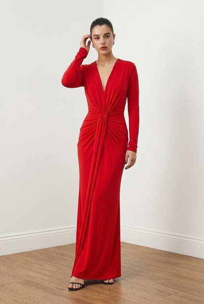 VESTIDO ML ROJO