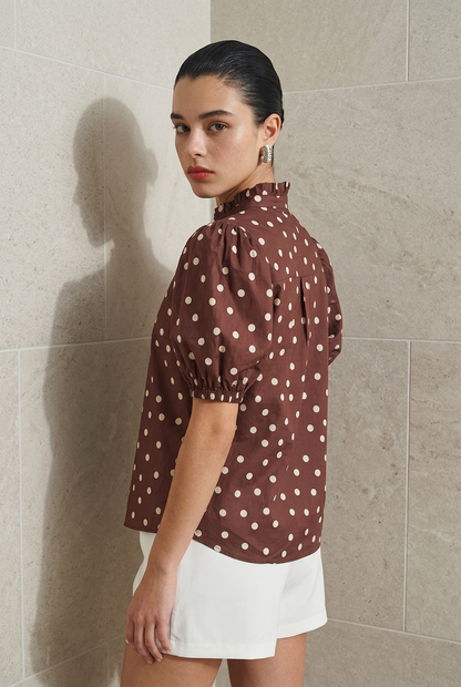 BLUSA MC POLKA DOTS