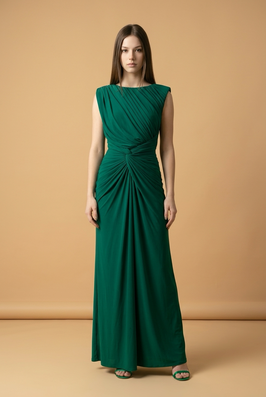 VESTIDO VERDE PLAIN NUDO