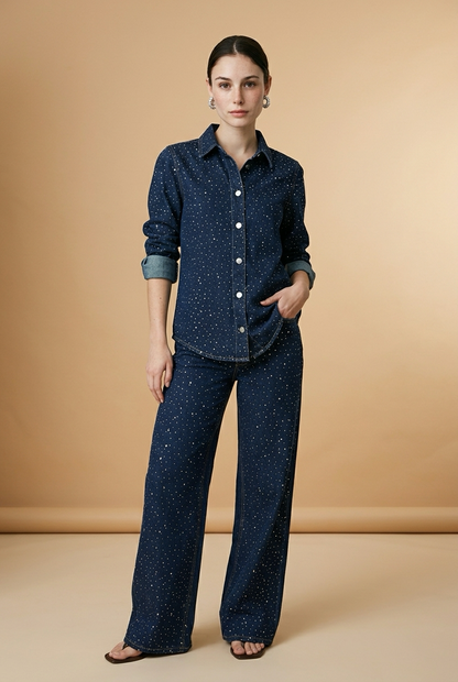 SET DENIM BRILLOS