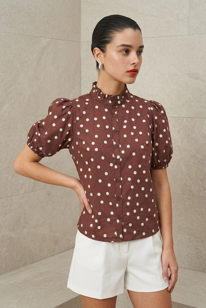 BLUSA MC POLKA DOTS