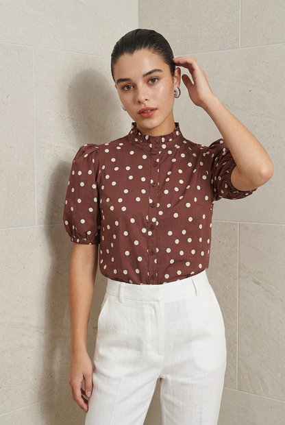 BLUSA MC POLKA DOTS