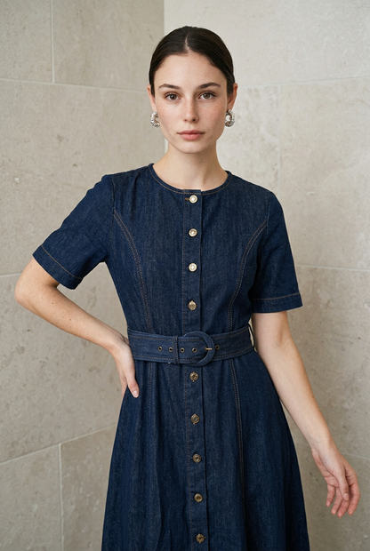 VESTIDO DENIM MC