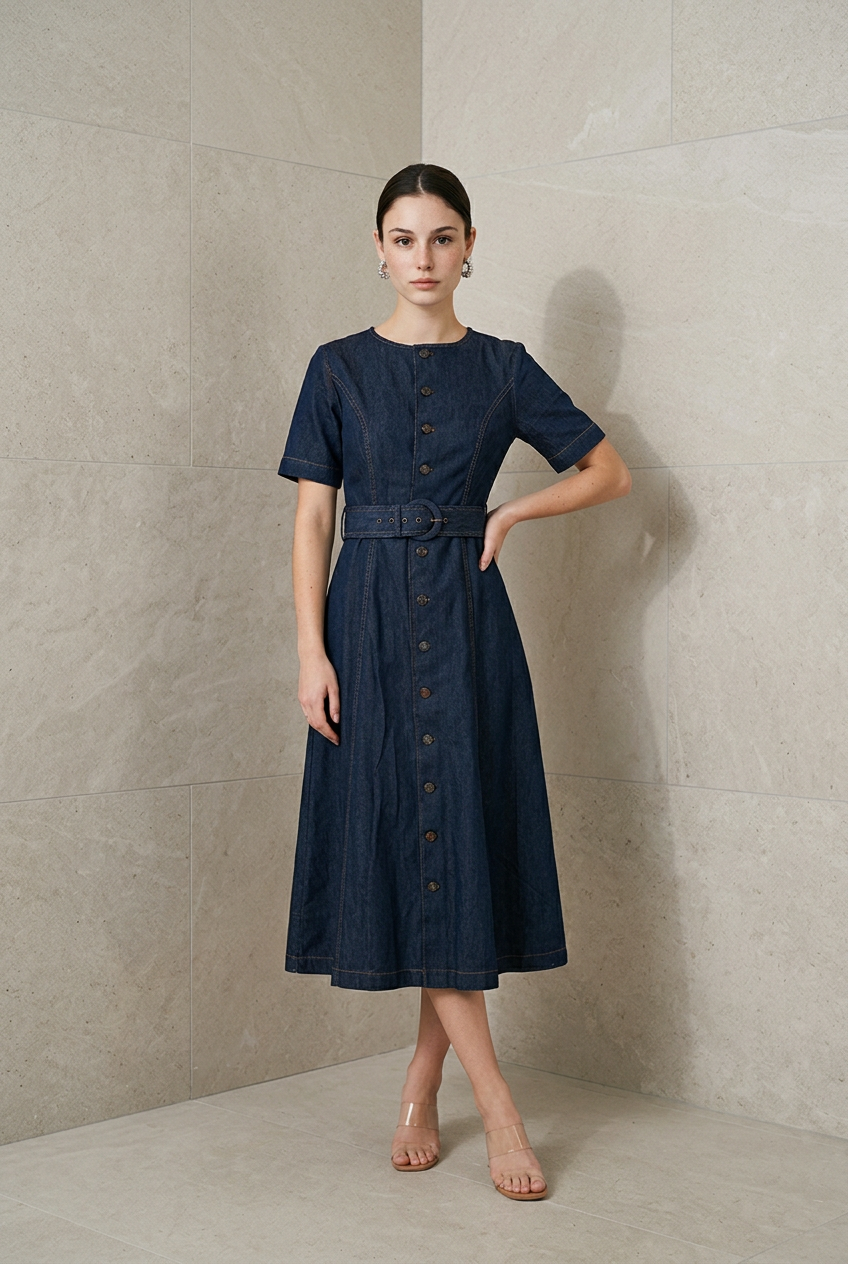 VESTIDO DENIM MC