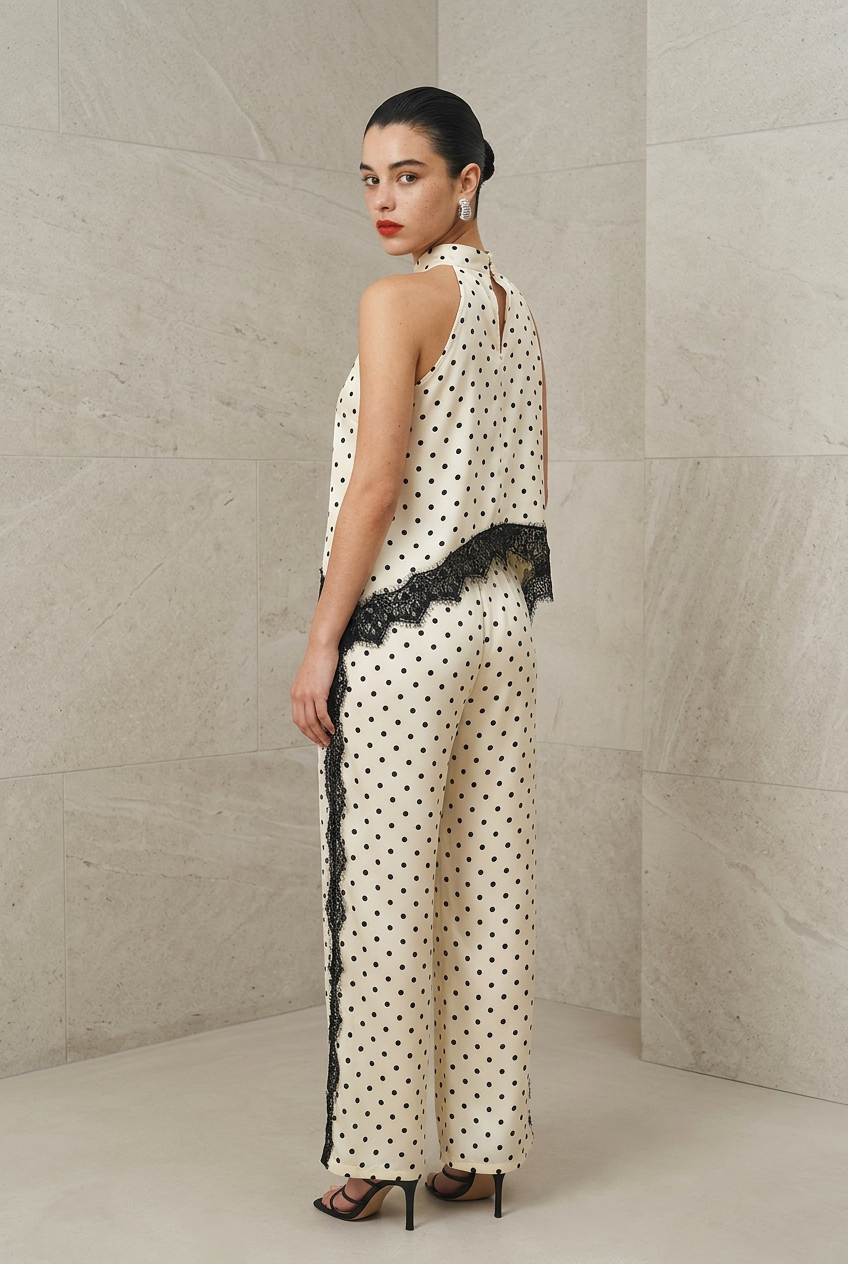 SET POLKA DOTS IVORY