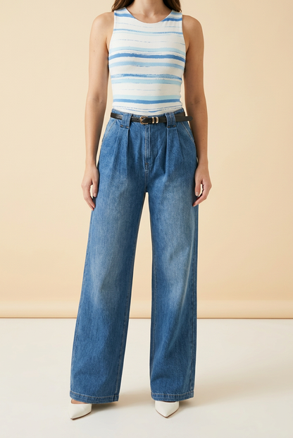 JEANS CINTO MIDI BLUE