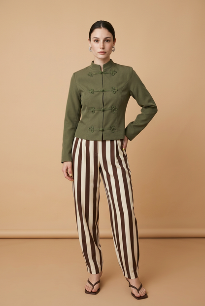 BLAZER VERDE ESTILO NAPOLEON