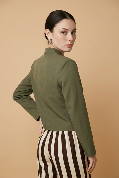 BLAZER VERDE ESTILO NAPOLEON