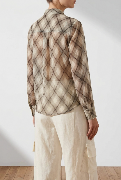 BLUSA ML PRINT CUADROS